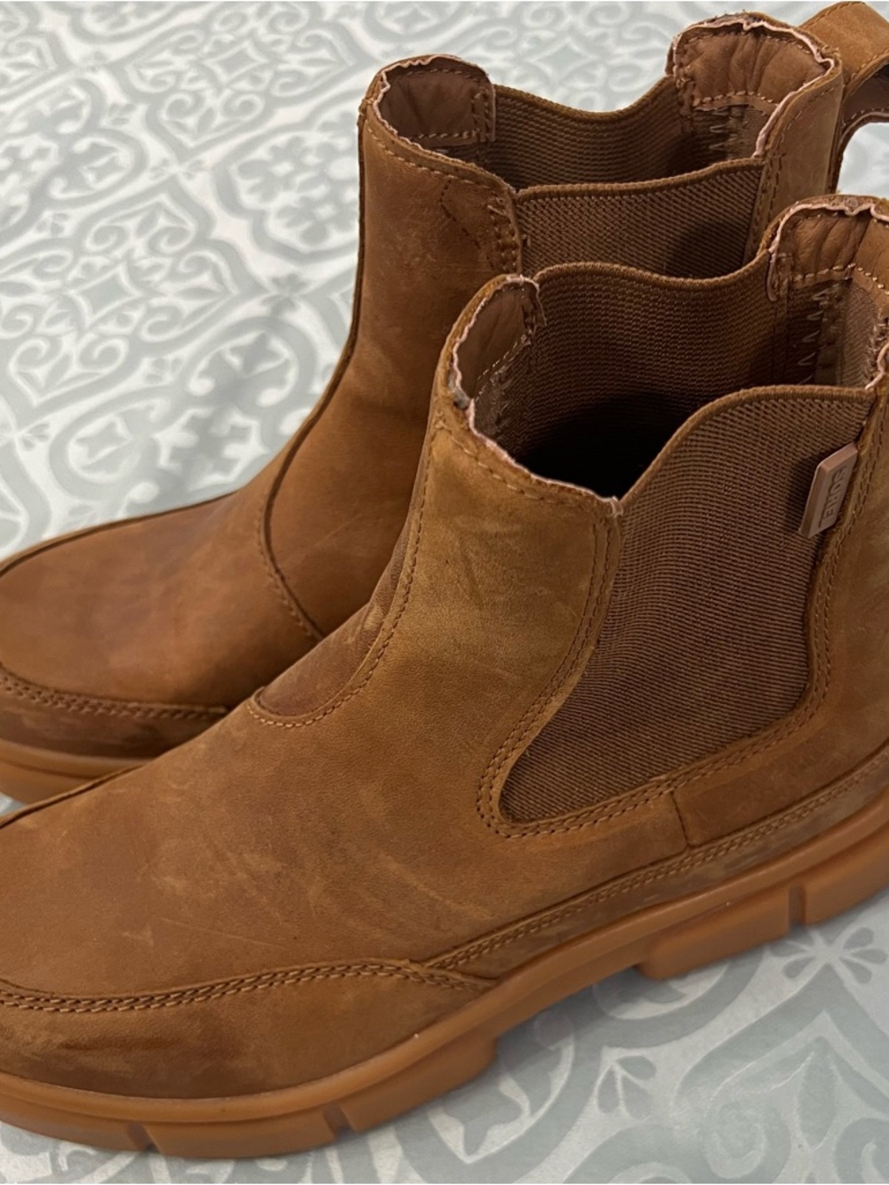 Sorel Brown Tan Chelsea Ankle Boots size 8 caramel color - Picture 7 of 13